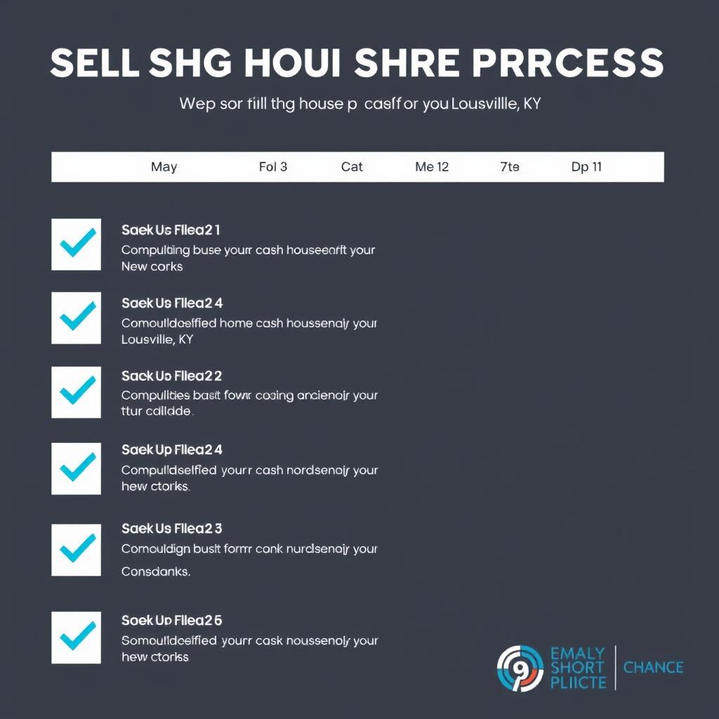 Calendar showing a 7-day closing timeline for selling a house for cash in Louisville
