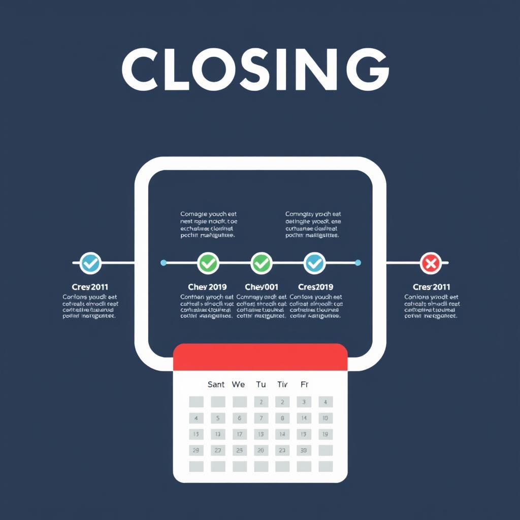 Calendar showing fast 7-day closing timeline for Milwaukee cash home sales