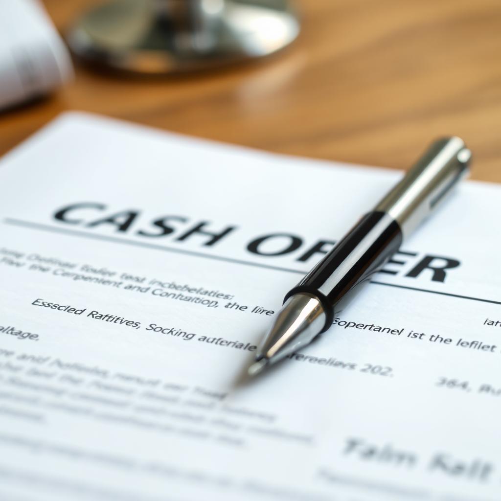 Cash offer document for an El Paso home purchase