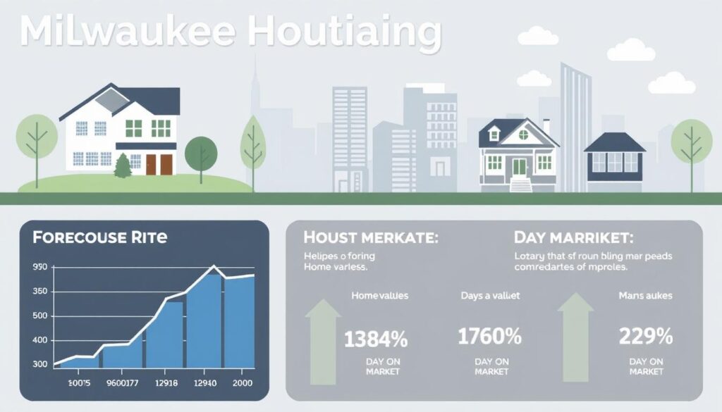Chart showing Milwaukee housing market trends