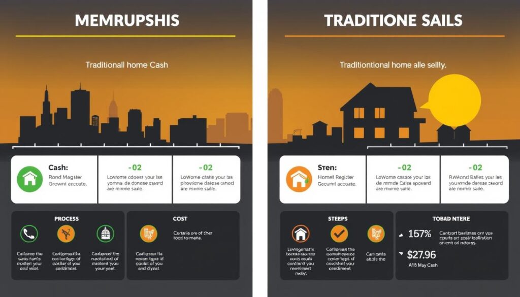 Comparison of cash vs traditional home sale process in Memphis