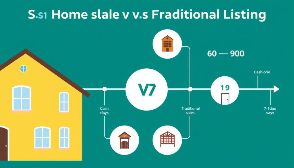 Comparison of cash vs traditional home sale timeline in San Francisco