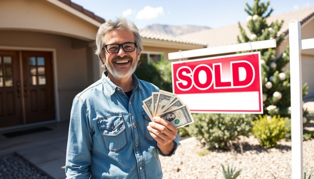 Happy homeowner after selling house for cash in Albuquerque NM