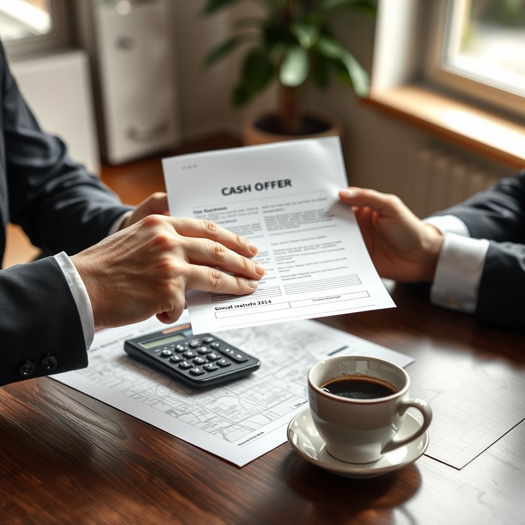Homeowner receiving a cash offer document for their Memphis property