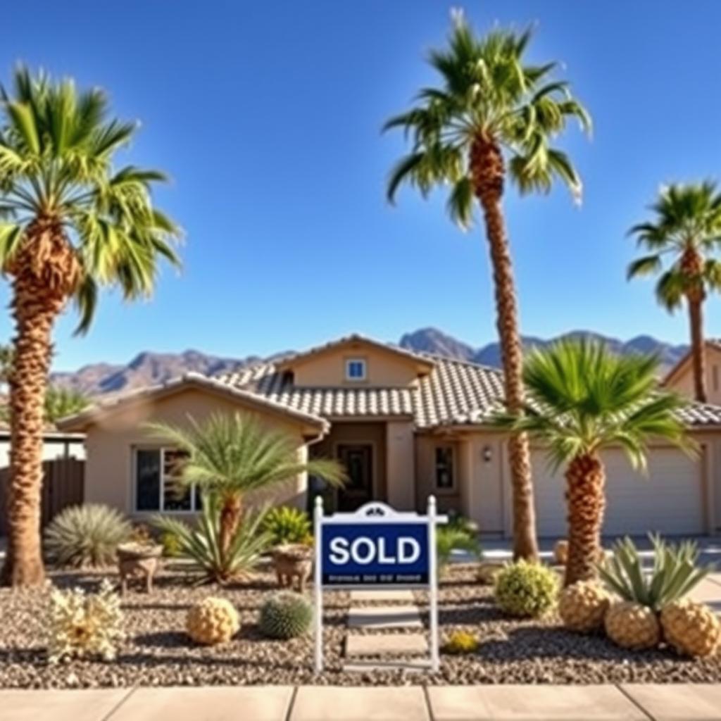 Mesa, AZ home with sold sign for cash sale