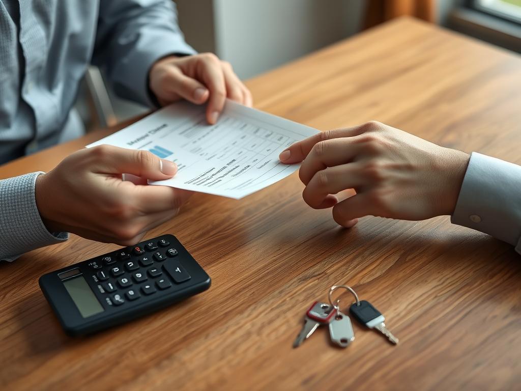 Oklahoma City homeowner receiving cash offer paperwork