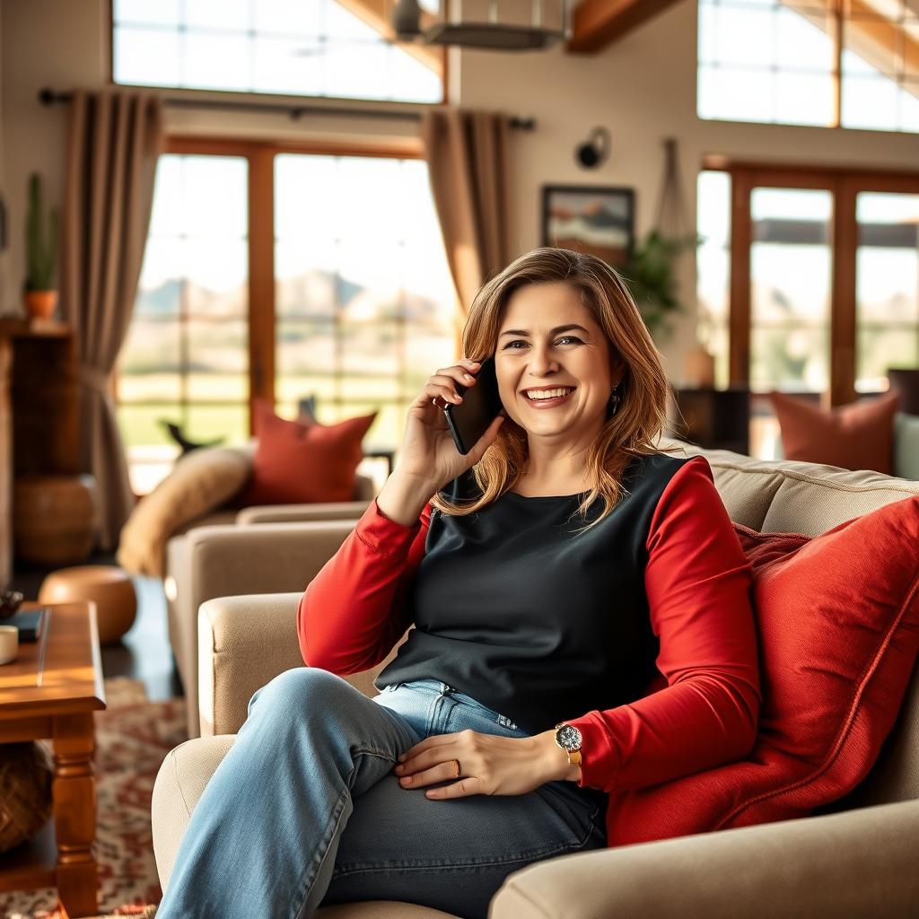 Person contacting cash home buyer in Tucson via phone