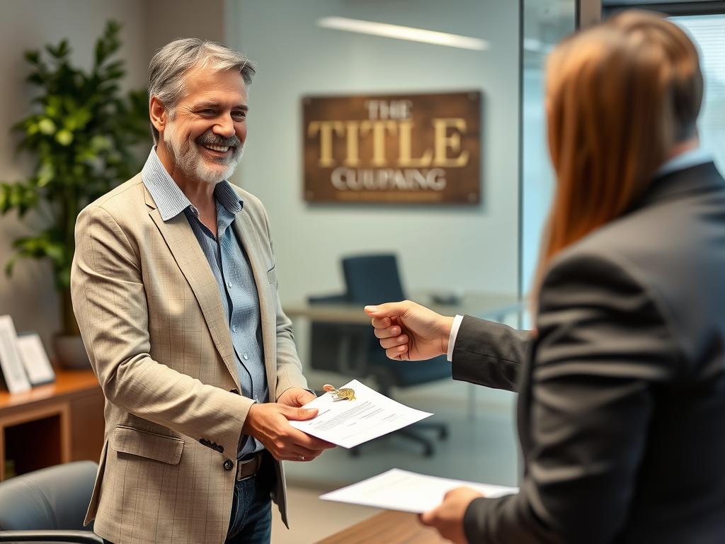 Phoenix homeowner receiving payment at closing