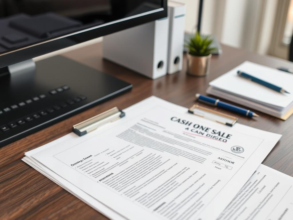 Proper documentation for San Diego cash home sales