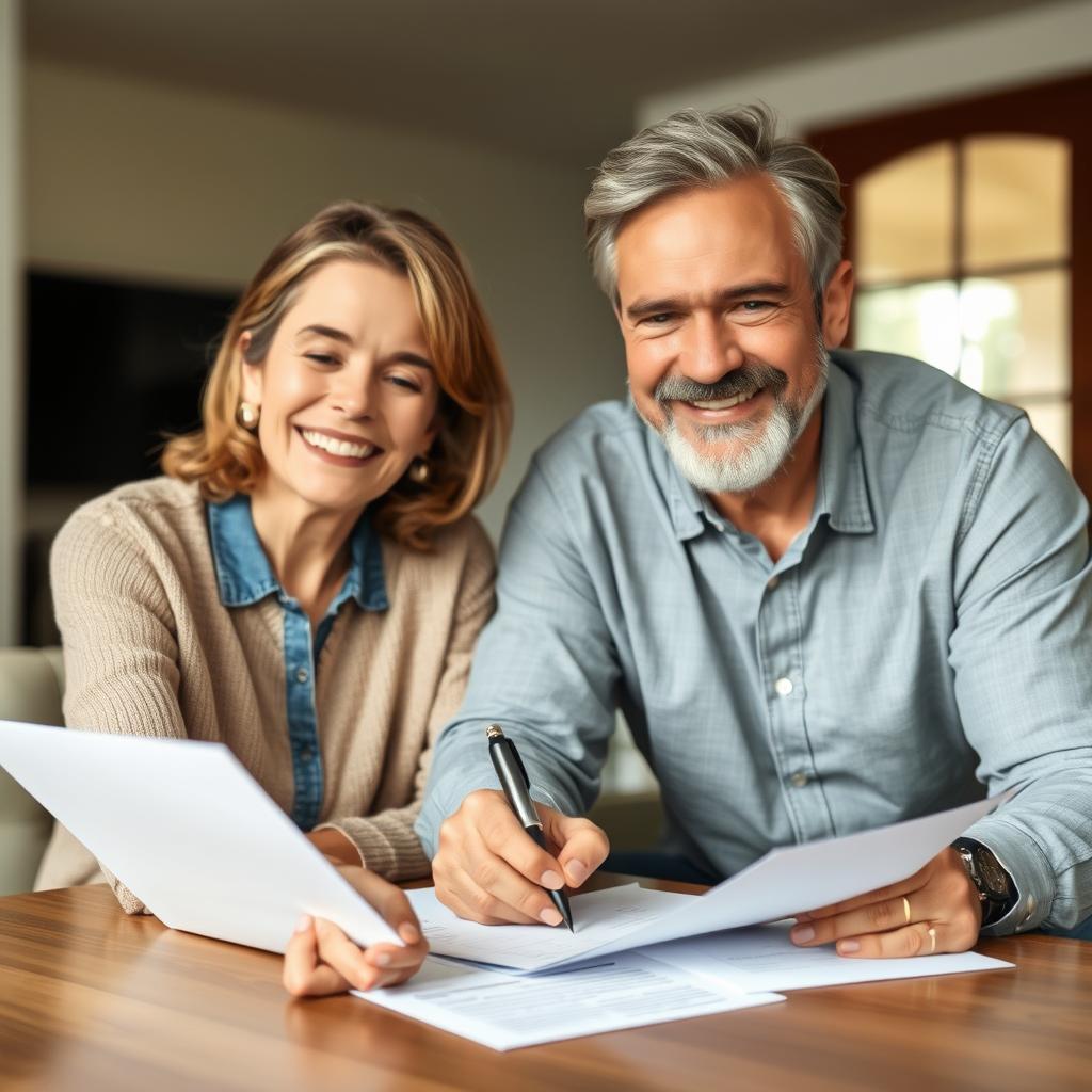Relaxed Louisville homeowner completing a simple cash sale